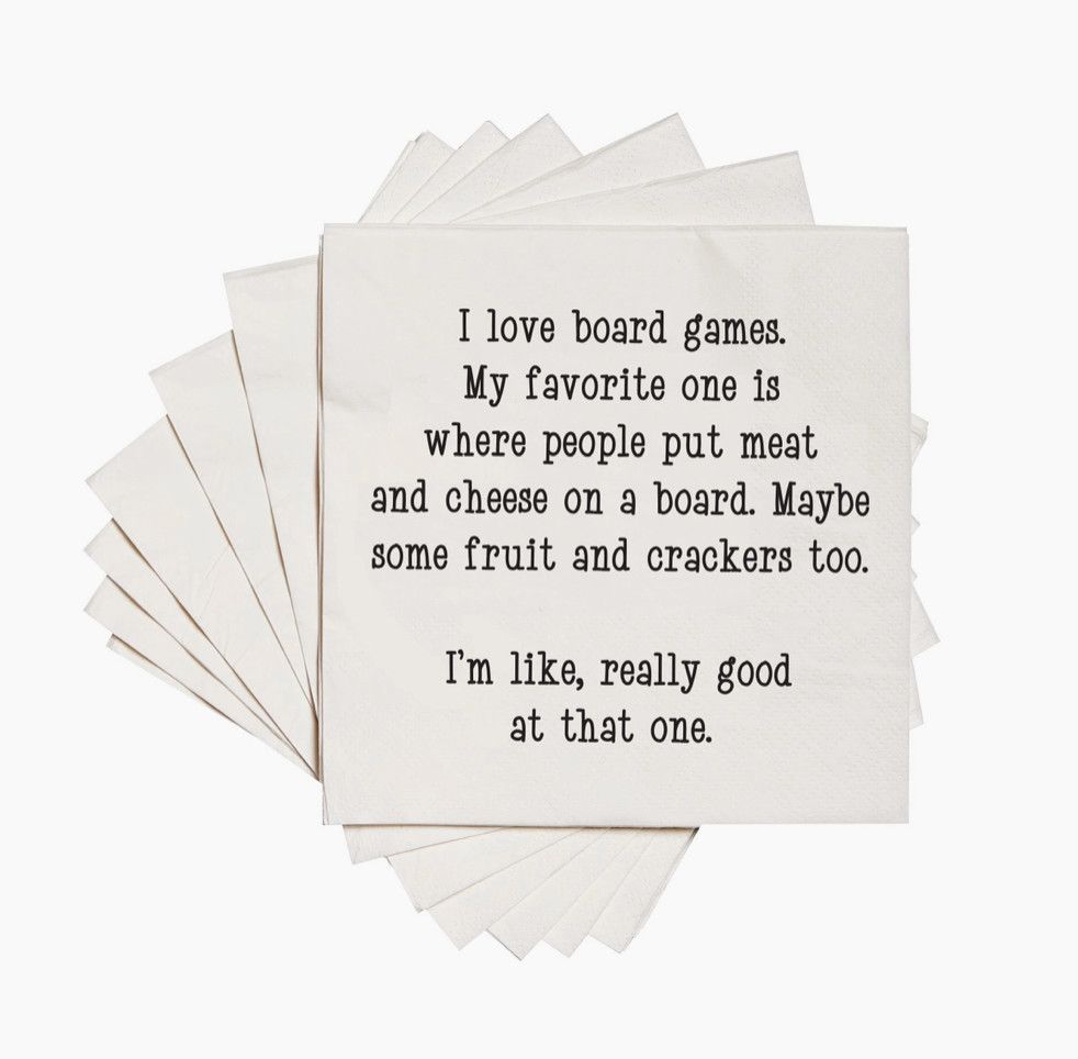 Board Games Cocktail Napkins