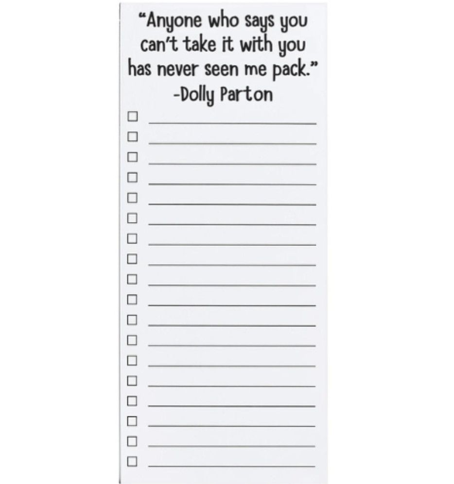 Dolly List Pad