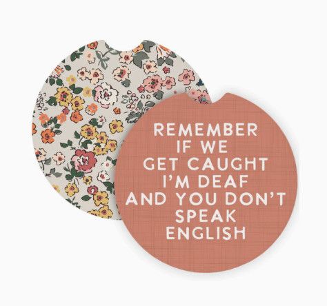Car Coaster Set | If We Get Caught Florals