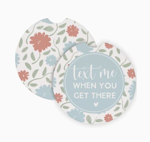Car Coaster Set | Text Me Flowers