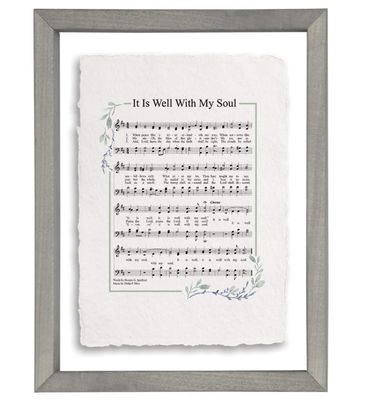 Well With My Soul Hymn Framed Print