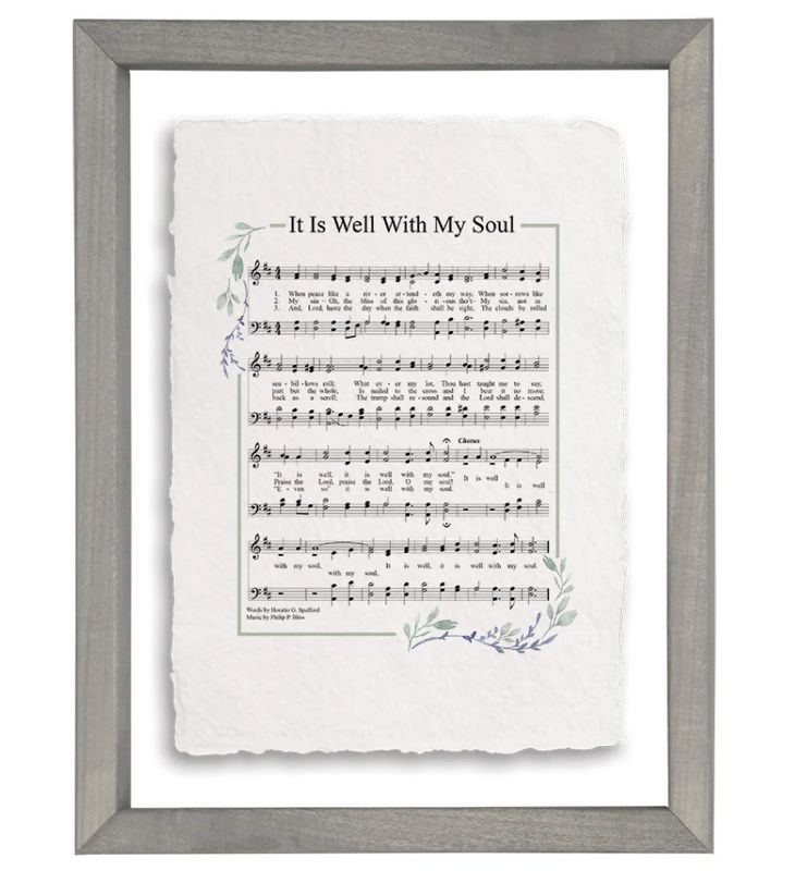 Well With My Soul Hymn Framed Print