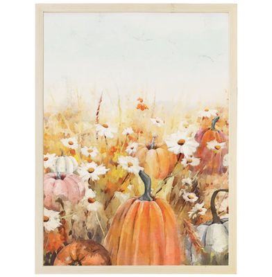 Flower Pumpkin Patch Wall Art