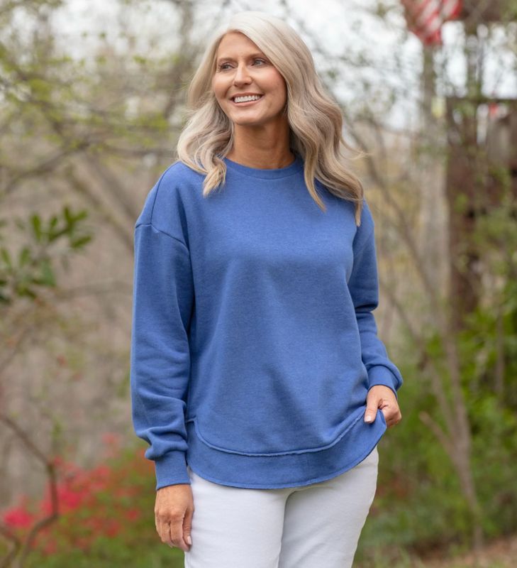 The NEW Royce Rounded Melange Poncho Fleece