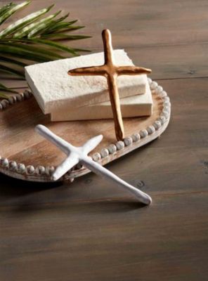 White Decorative Cross Sitters