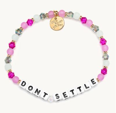 Don&#39;t Settle | Little Words Bracelet