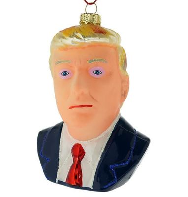 Donald Trump Glass Ornament