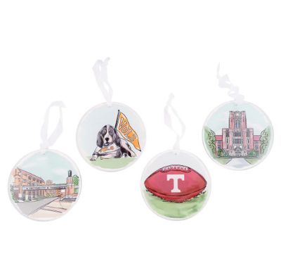 Set of 4 Tennessee Ornaments