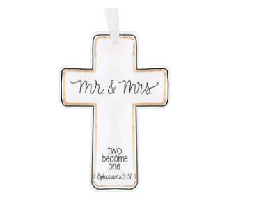 Mr &amp; Mrs Two Become One Cross