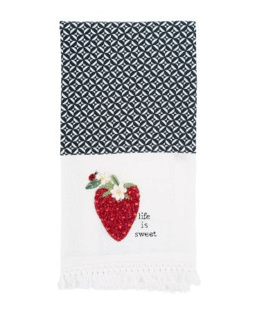 Life is Sweet Strawberry Tea Towel