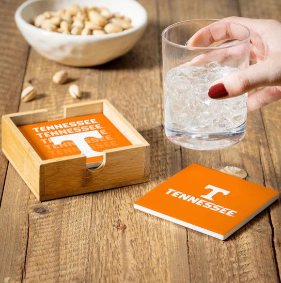 University of Tennessee® Coaster + Caddy Set