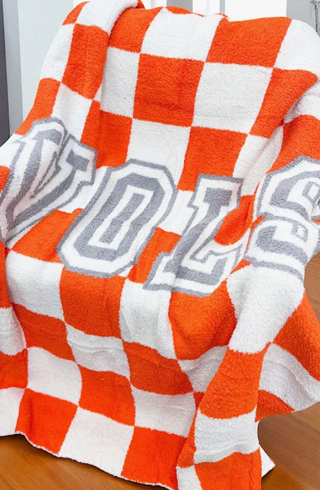 Tennessee Volunteers® Orange Checkerboard Blanket