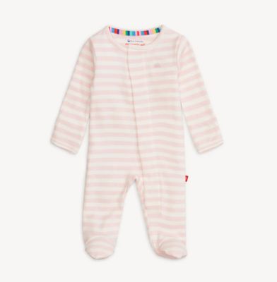 Stripe Organic Cotton Footie