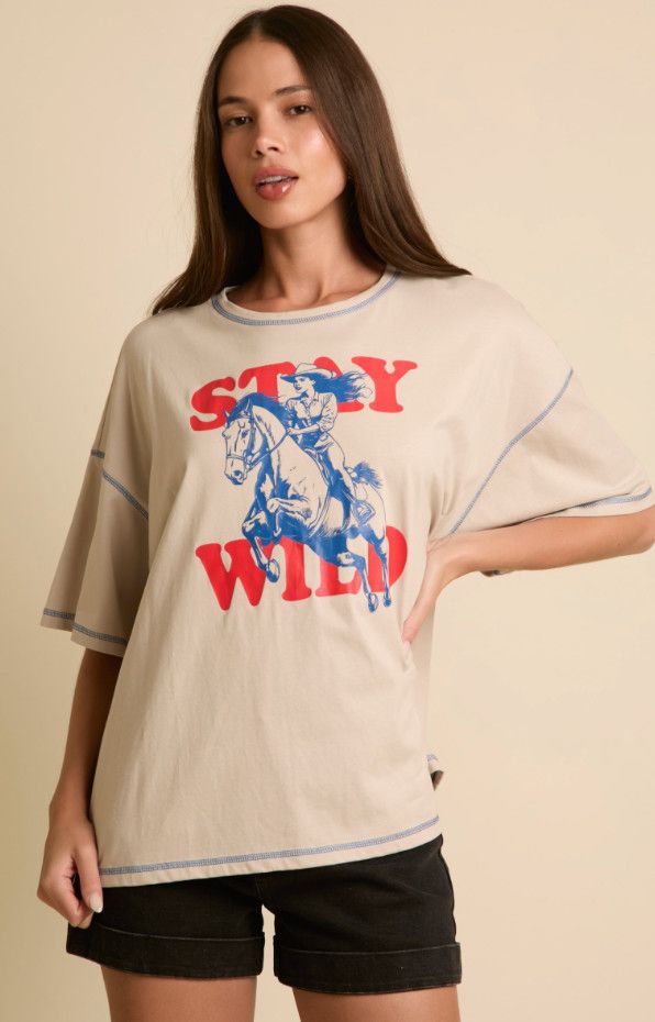 The Stay Wild Tee, Size: S