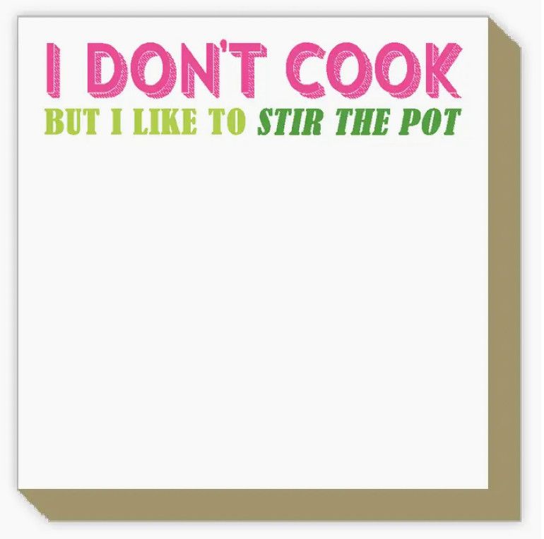 Mini Luxe Notepad I Don&#39;t Like To Cook