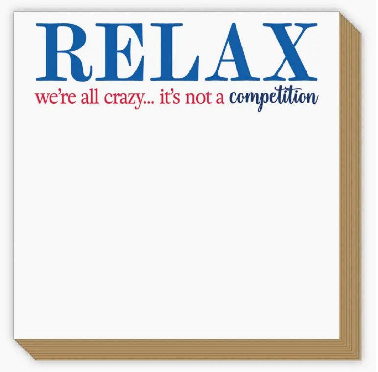 Mini Luxe Notepad | Relax We&#39;re all Crazy