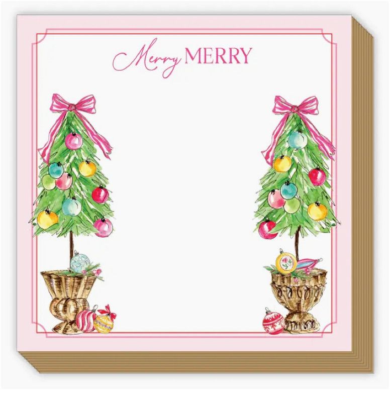 Luxe Notepad | Merry Merry Christmas Tree