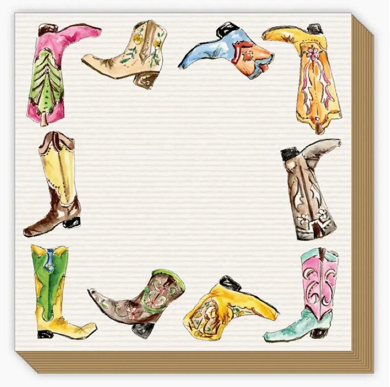 Luxe Notepad | Fancy Western Boot Border