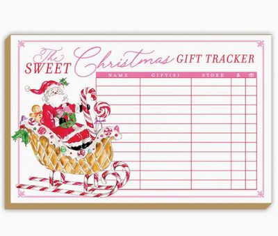 Luxe Large Notepad | Sweet Christmas Gift Tracker Santa