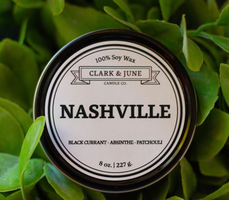Nashville 8oz Tin Candle | Black Currant - Absinthe - Patchouli