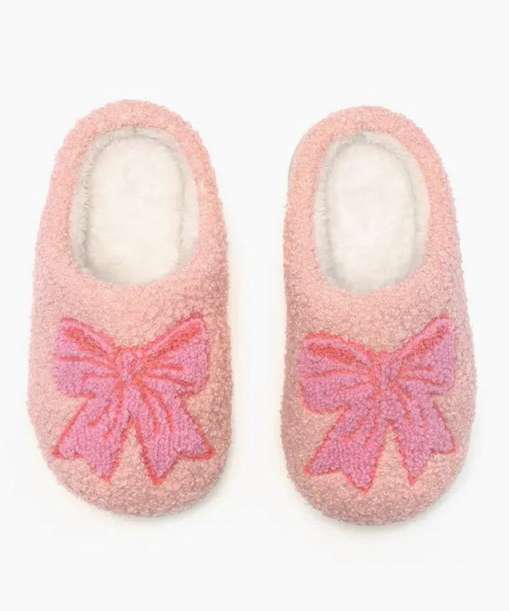 Bows Kid Slippers, Size: Big 1-3