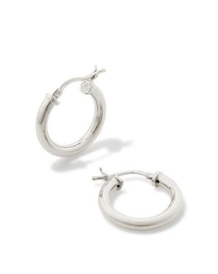 Tube Small Hoop Earring Sterling Silver