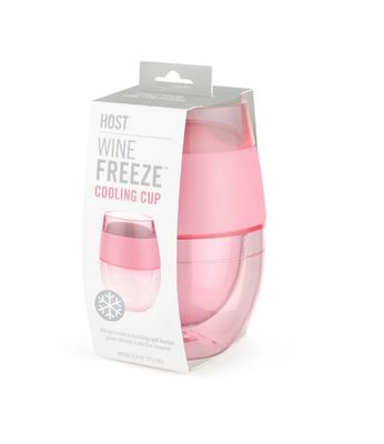 Wine Freeze Cooling Cup Translucent Pink
