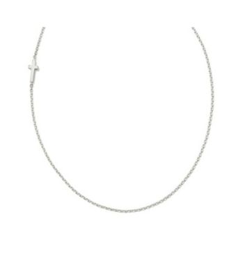 Cross Inline Necklace Sterling Silver