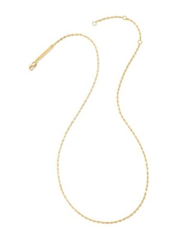 Beaded Satellite Chain Necklace 18K Gold Vermeil