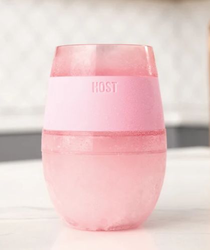 Wine Freeze Cooling Cup Translucent Pink