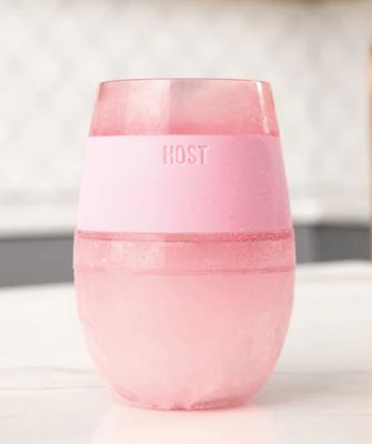 Wine Freeze Cooling Cup Translucent Pink