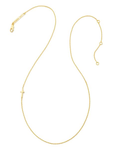 The Cross Inline Necklace 18K Gold Vermeil