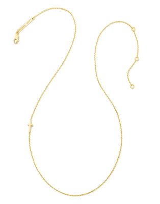 The Cross Inline Necklace 18K Gold Vermeil