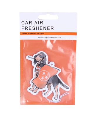 Bluetick Coonhound Carrying Flag Air Freshener