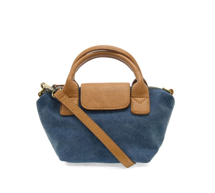 Mini Canvas Tote, Color: Denim Blue
