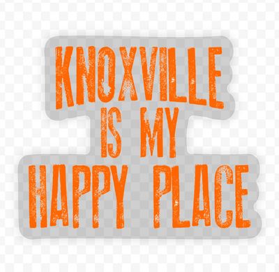 Knoxville is My Happy Place Sticker