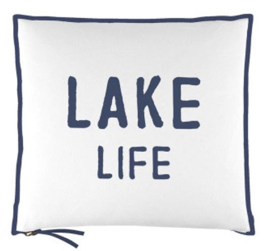 Lake Life Square Accent Pillow