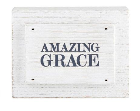 Amazing Grace Wood Block | 4x3