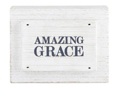 Amazing Grace Wood Block | 4x3