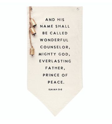 Canvas Bell Banner Isaiah 9:6
