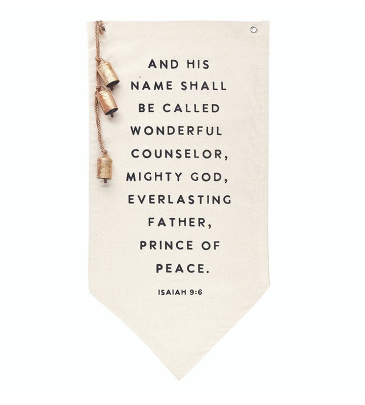 Canvas Bell Banner Isaiah 9:6