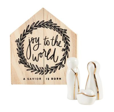 Holy Family with Wood Box