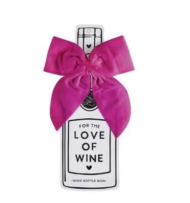 Wine Bottle Bow | Pink