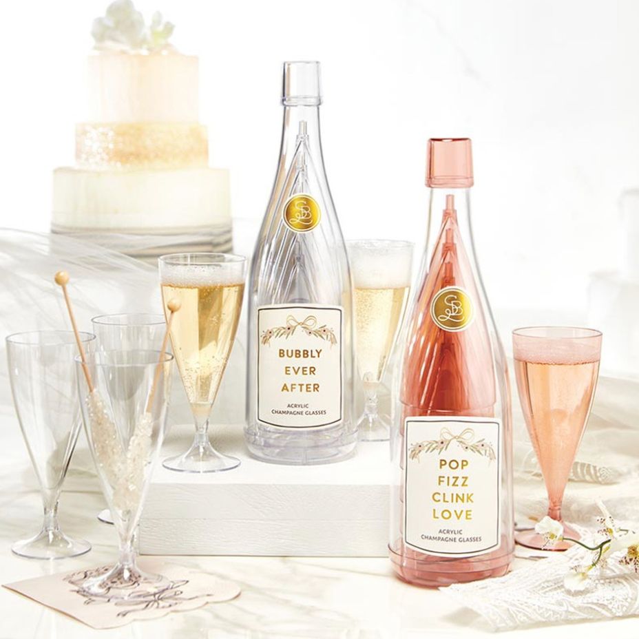 Acrylic Champagne Glass Set | Bubbly Forever