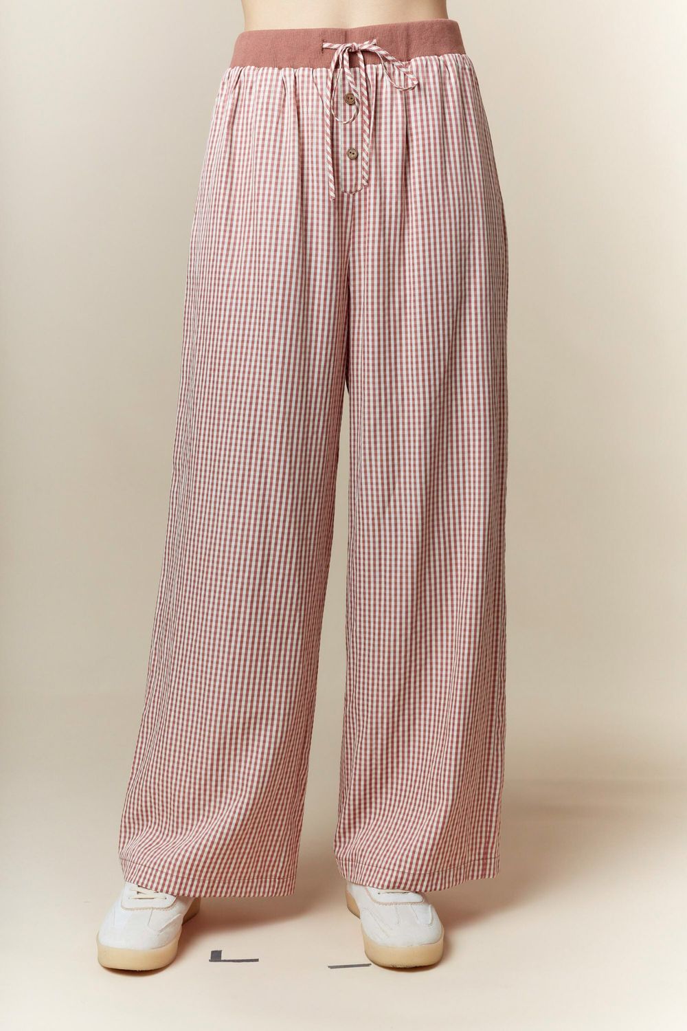 The Gracie Gingham Pants, Size: S