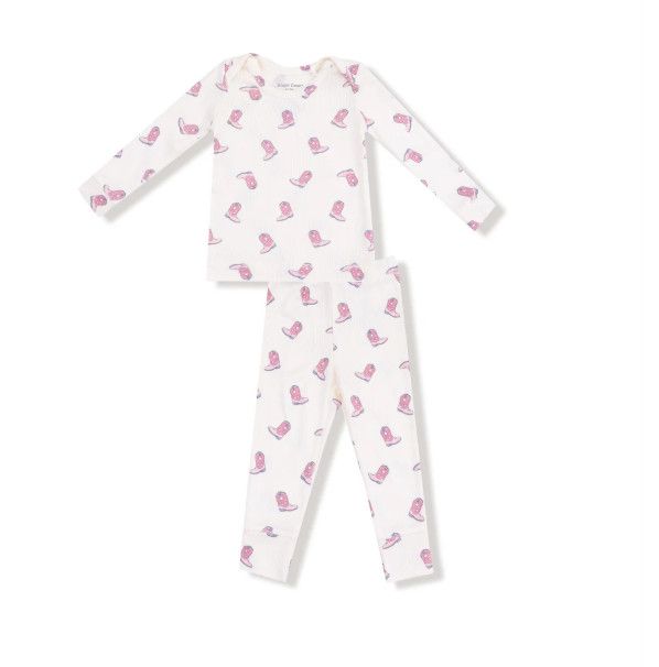 Petite Cowgirl Boots Loungewear Set, Size: 18-24