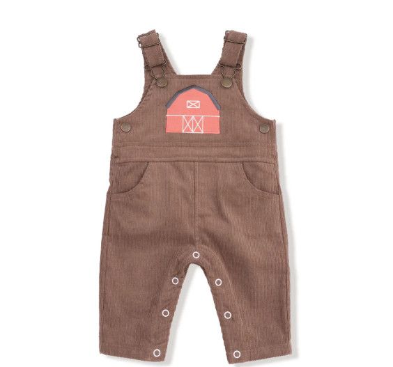 Little Farm Corduroy Overall, Size: 6-12 mo, Color: Brown