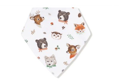 Woodland Faces Bandana Bib