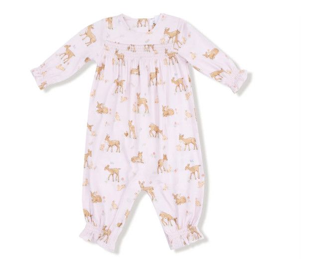 Little Fawn Smocked Romper, Size: 0-3 mo