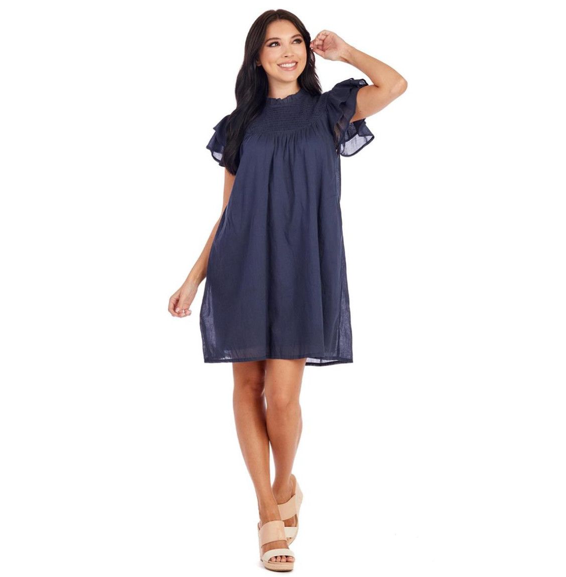The Bowers Smocked Dress, Size: S